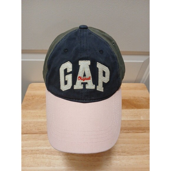 Gap Baseball Cap Colorblock Hat with Logo Women's Hat Pink Blue Green - Picture 1 of 8